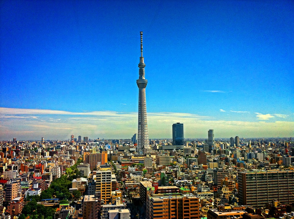 A skyline image of Tokyo, Japan.