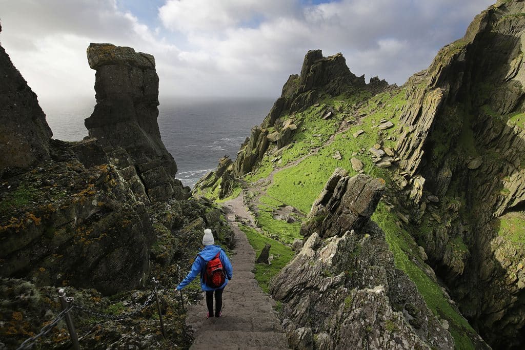 Skellig Michael, where Star Wars was recently filmed. 