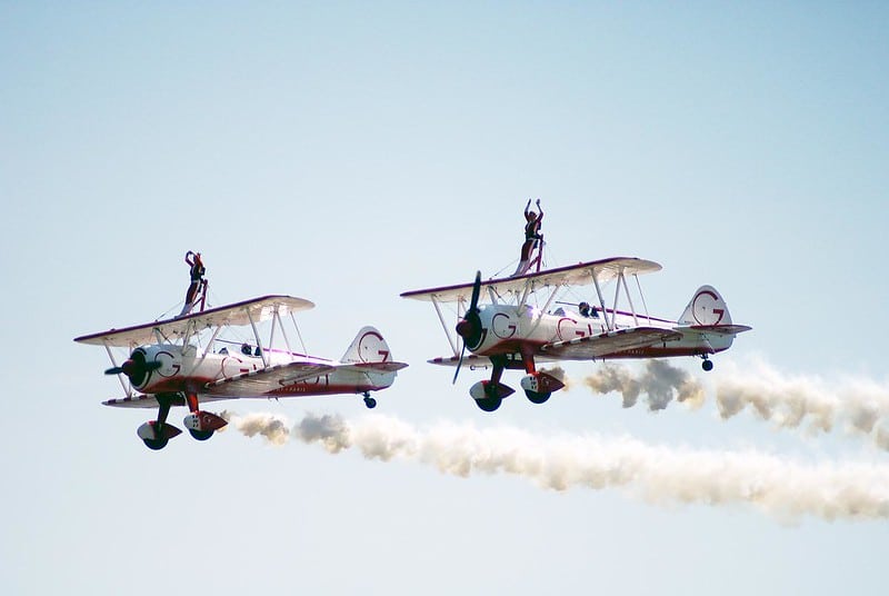 Wing Walking – one of the most extreme sports in the world.