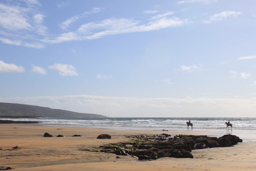 Fanore Beach, one of the best beaches in Ireland.