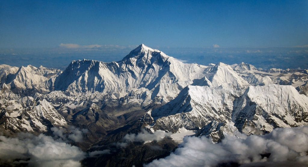 Climbing the majestic Mount Everest is one of the best bucket list ideas. 