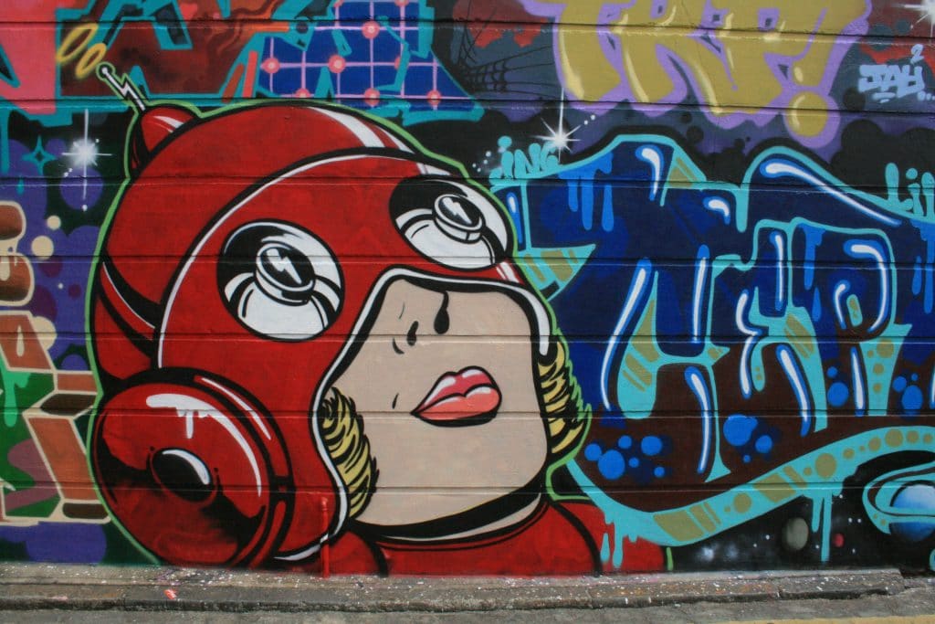 Shoreditch is one of the best places for street art in London.