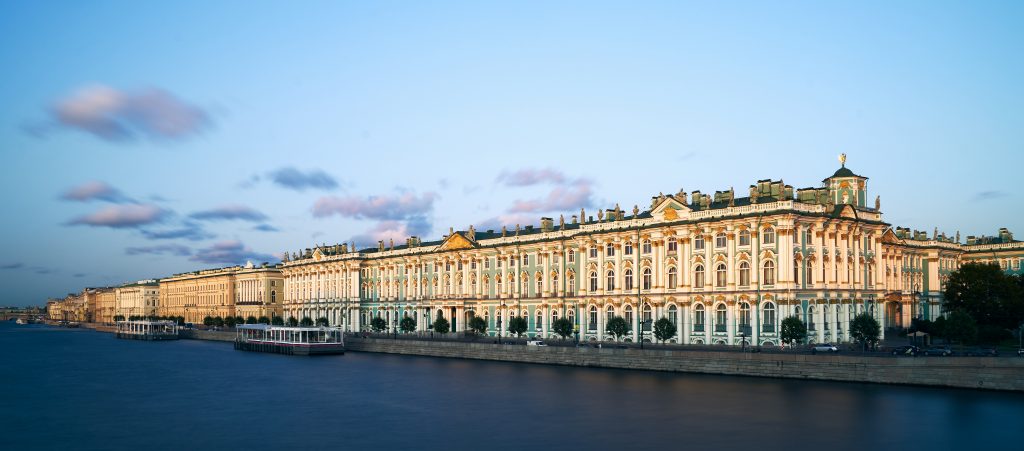 The State Hermitage Museum is an iconic building.