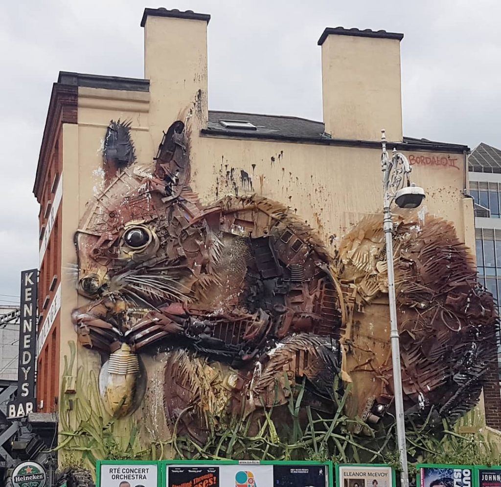 The Quays and Dublin 2 is one of the best places for Dublin street art and graffiti.