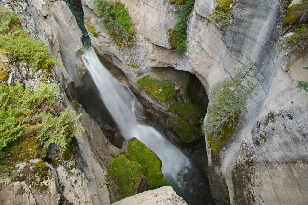 Maligne Canyon is an incredible limestone gorge.