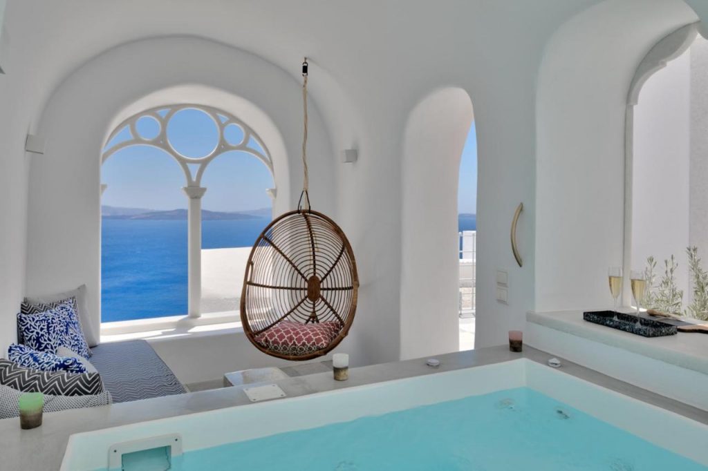 Villa Namaste Suites in Santorini are undoubtedly some of the most beautiful Greek island villas.