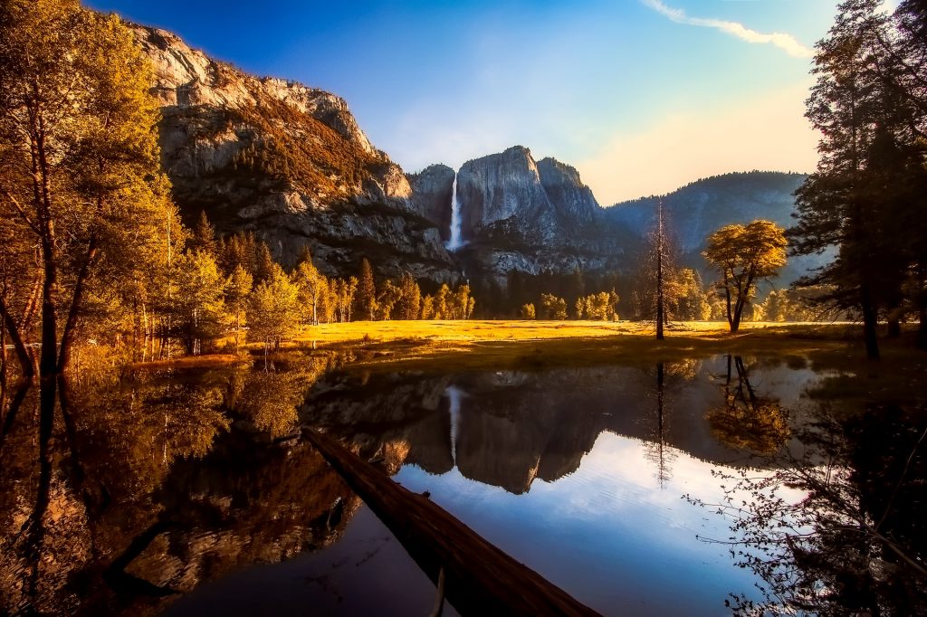 Yosemite Falls is one of the most famous.