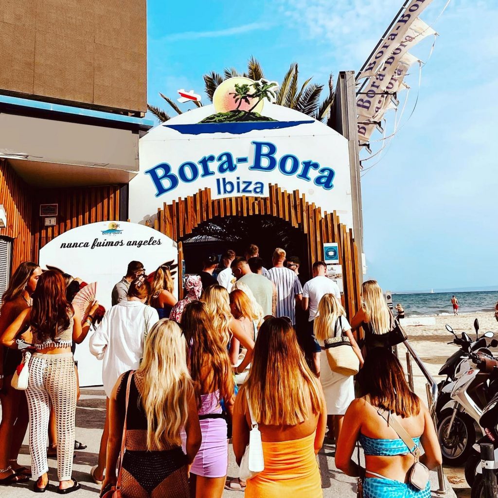 Bora Bora is one of the most famous beach clubs in Ibiza.