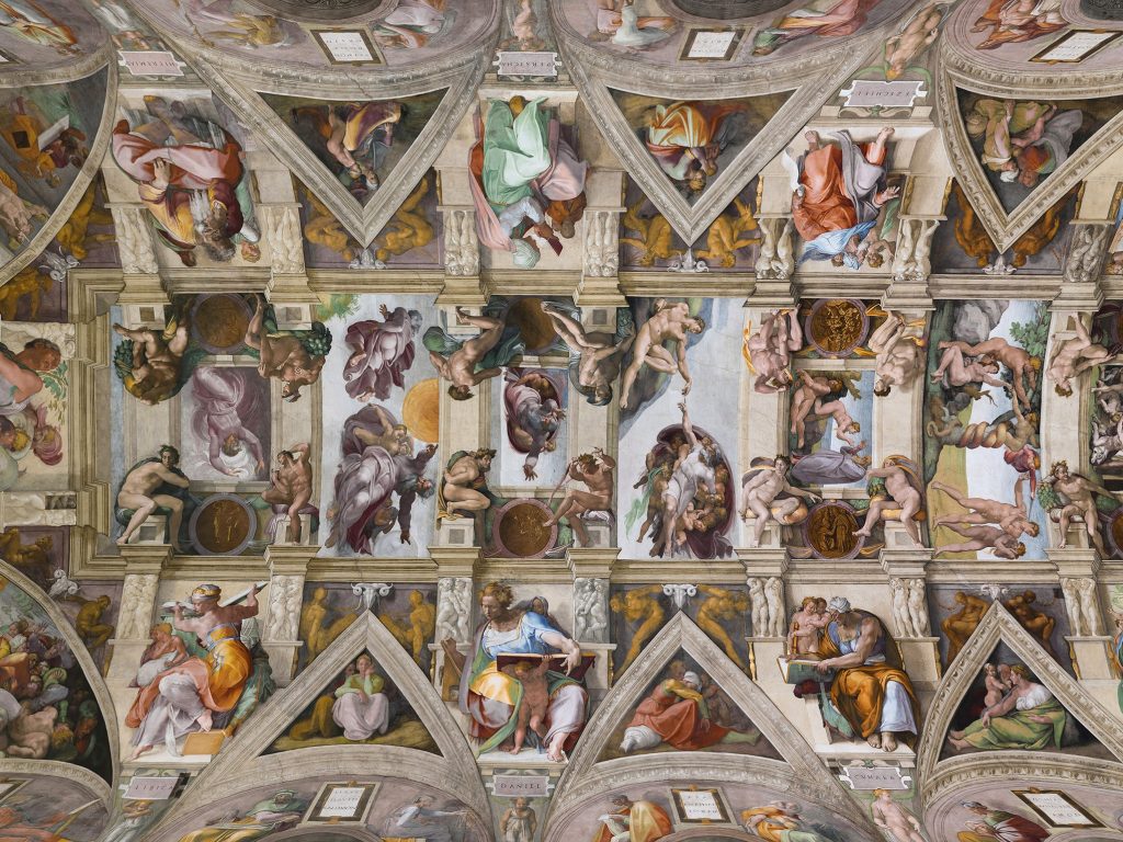 The Sistine Chapel is one of the most famous paintings in the world.