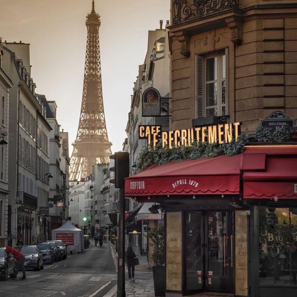 Rue Saint-Dominique offers fantastic views of the Eiffel Tower.