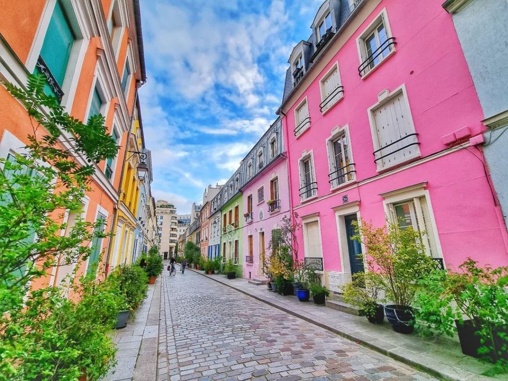 Rue Cremieux is bursting with colour.