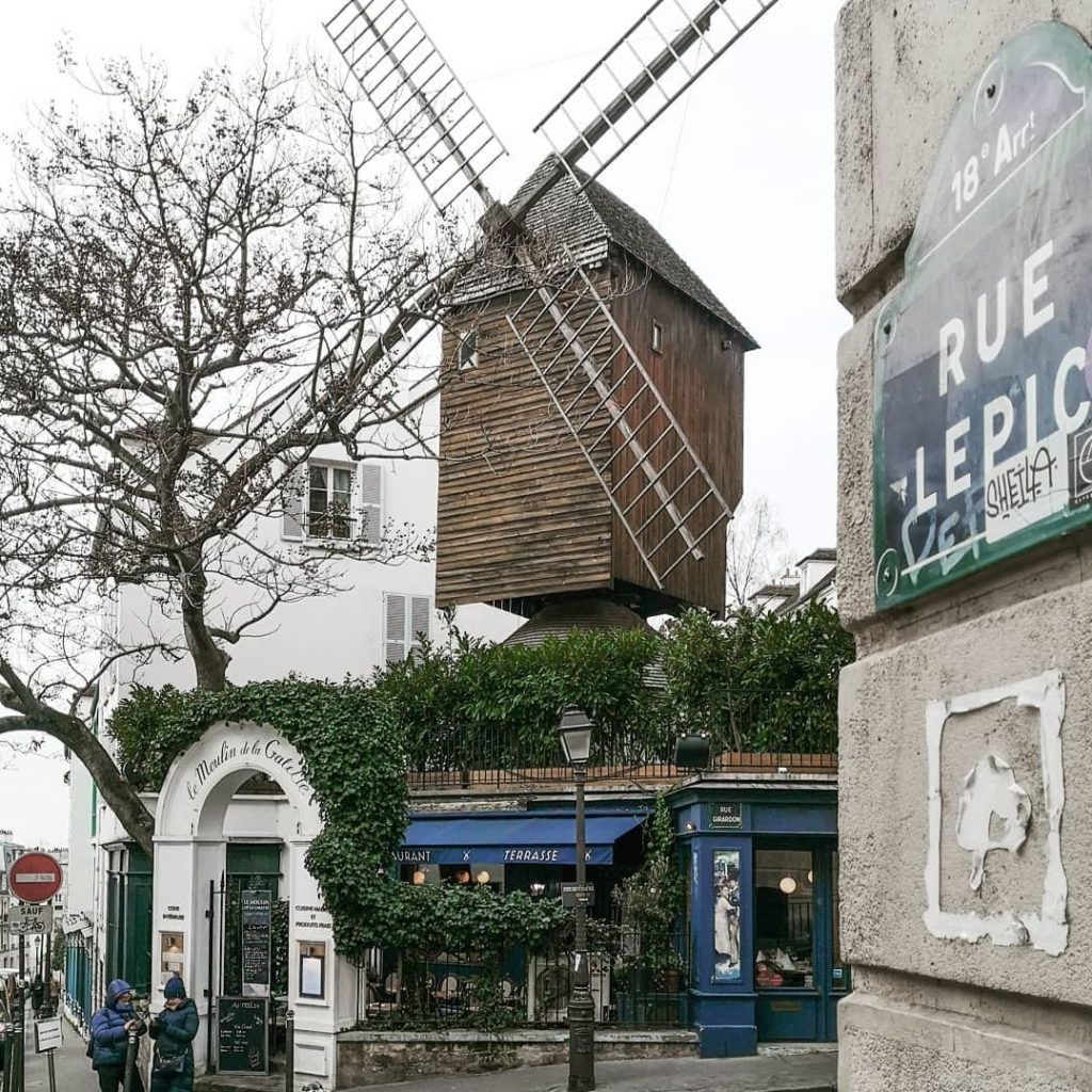 Rue Lepic is one of the most beautiful streets in Paris.