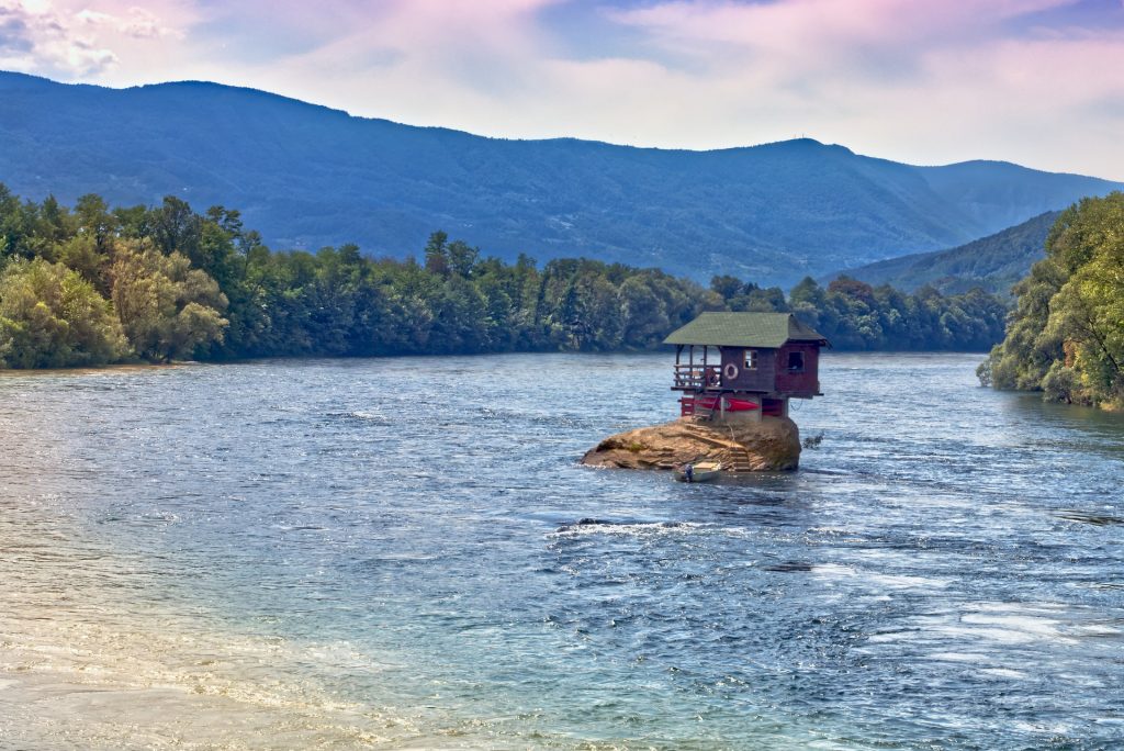 Drina River House is one of the weirdest buildings in the world.