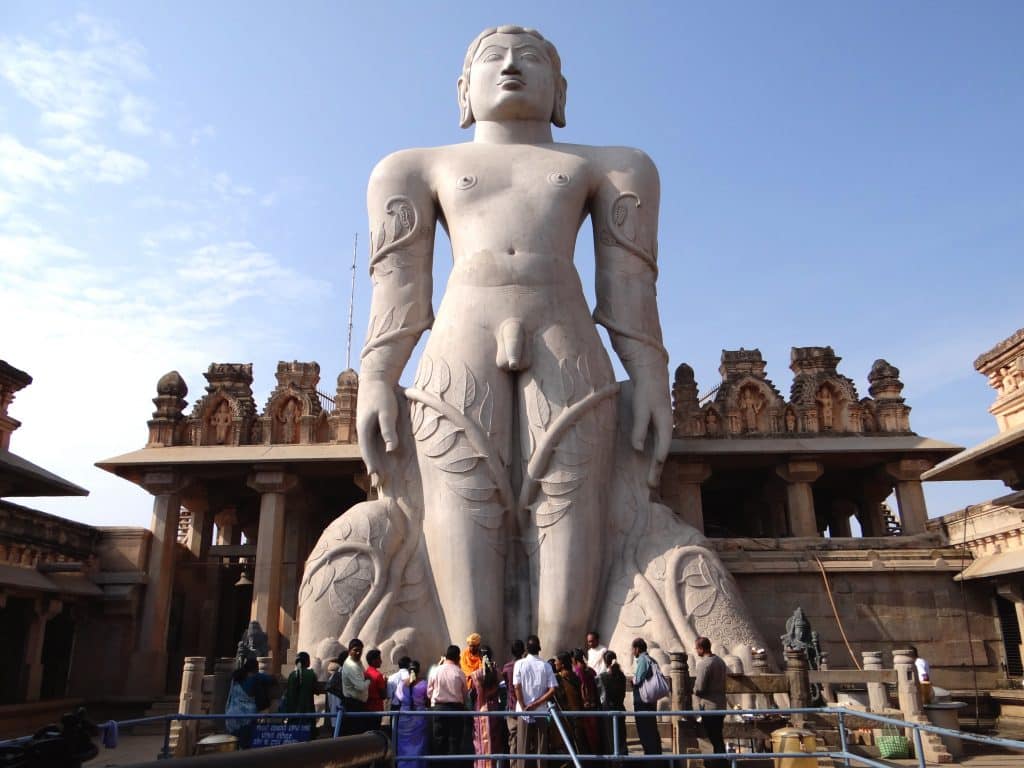 Gomateshwara Statue is a towering hilltop sight.