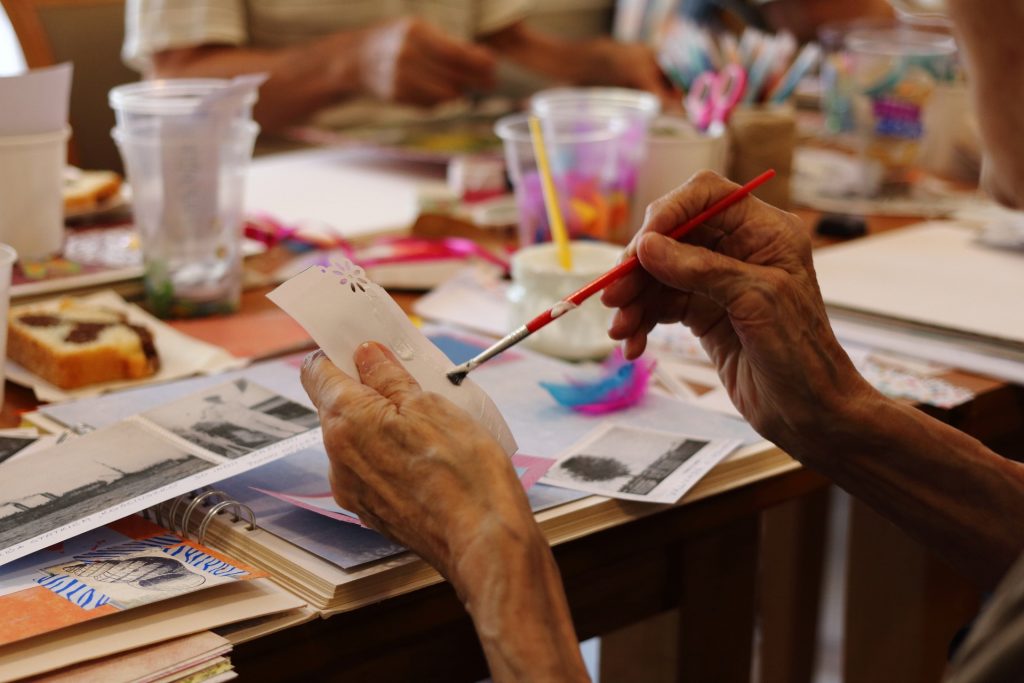 Make a scrapbook or photo album.