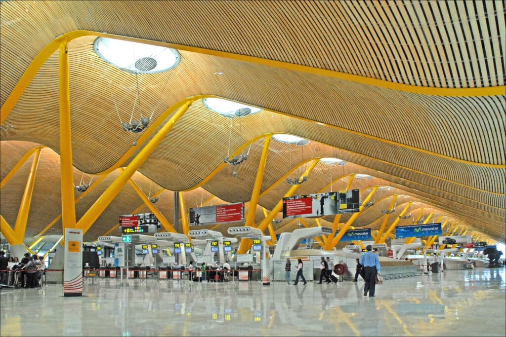 Adolfo Suárez de Madrid-Barajas Airport is one of the largest airports in Europe.