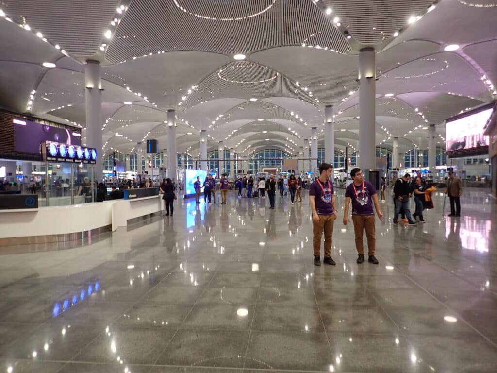 Istanbul Airport is one of the largest airports in Europe.