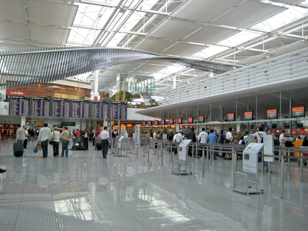 Munich Franz-Josef-Strauß-Airport is one of the largest airports in Europe.