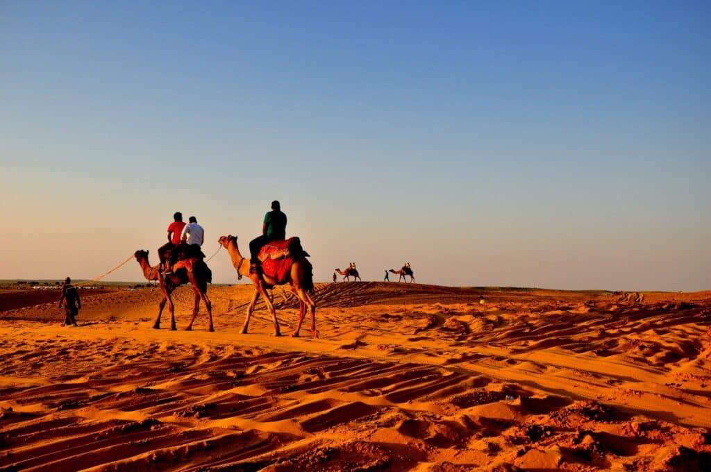 A desert safari in Rajasthan is one of the things to do in winter in India.