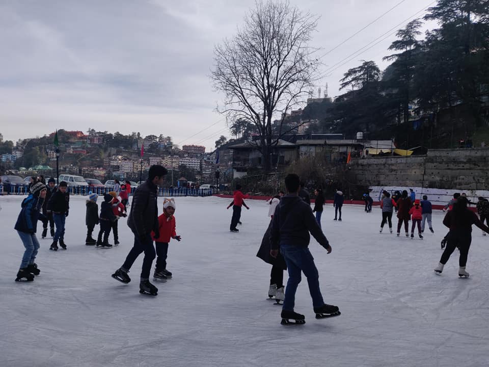 Ice skating in Shimla is a must.