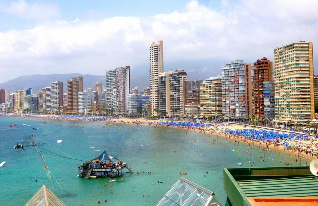 Benidorm is one of the best beach towns in Spain.