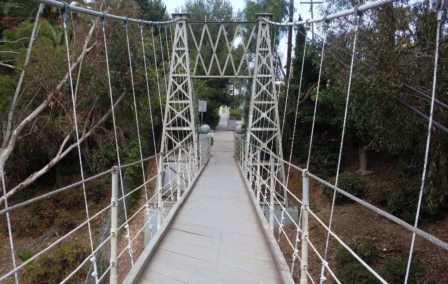 The Spruce Street Suspension Bridge is one of the best hidden gems in San Diego.