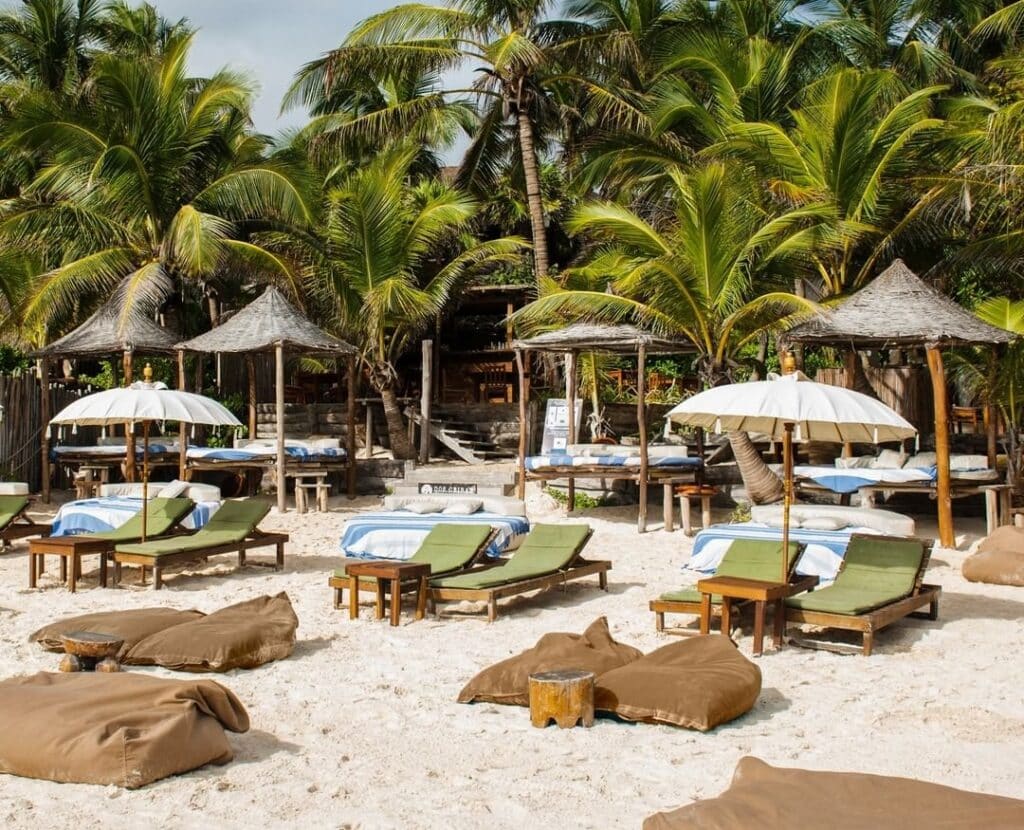 This is one of the best beach clubs in Tulum.