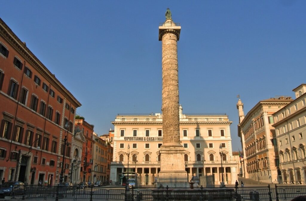 The Column of Marcus Aurelius is one of the best hidden gems in Rome.