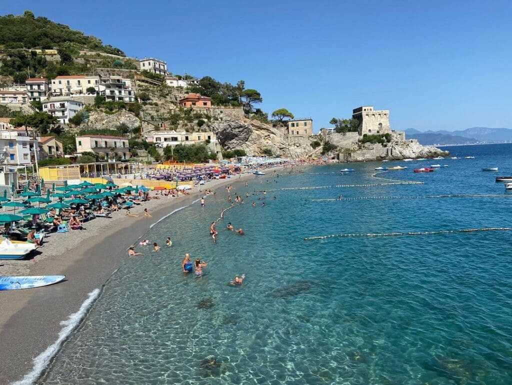 Erchie Beach is one of the best beaches on the Amalfi Coast.