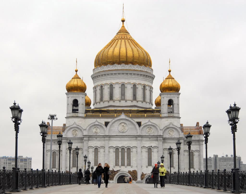 Russia's Temple of Christ the Saviour was destroyed but rebuilt.