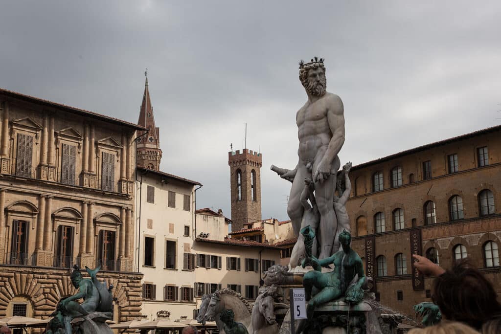 Neptune is one of the incredible statues in Florence you need to check out.