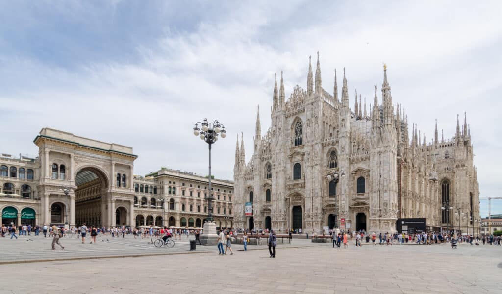 Milan Cathedral is one of the most beautiful churches in Italy.