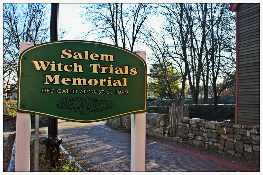 Salem Witch Memorial.