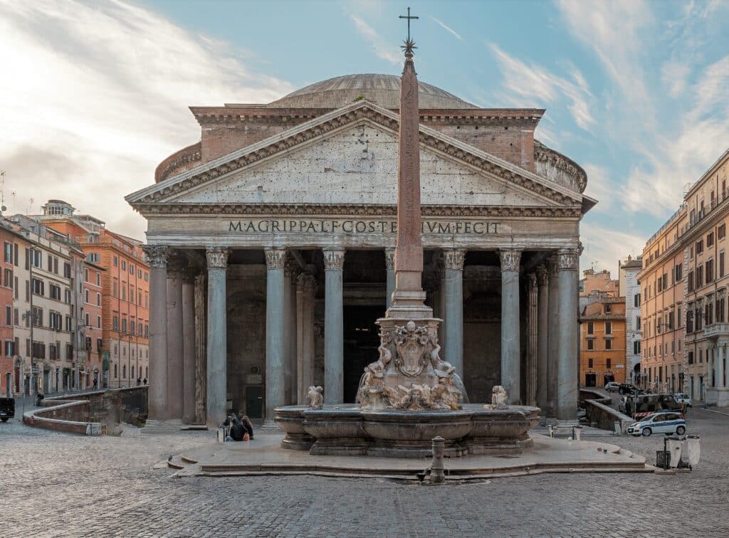 The Pantheon is one of the most beautiful churches in Italy.