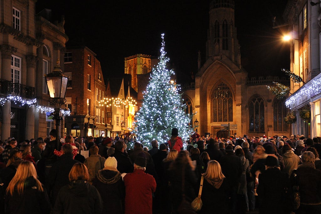 York is beautiful at Christmas time.