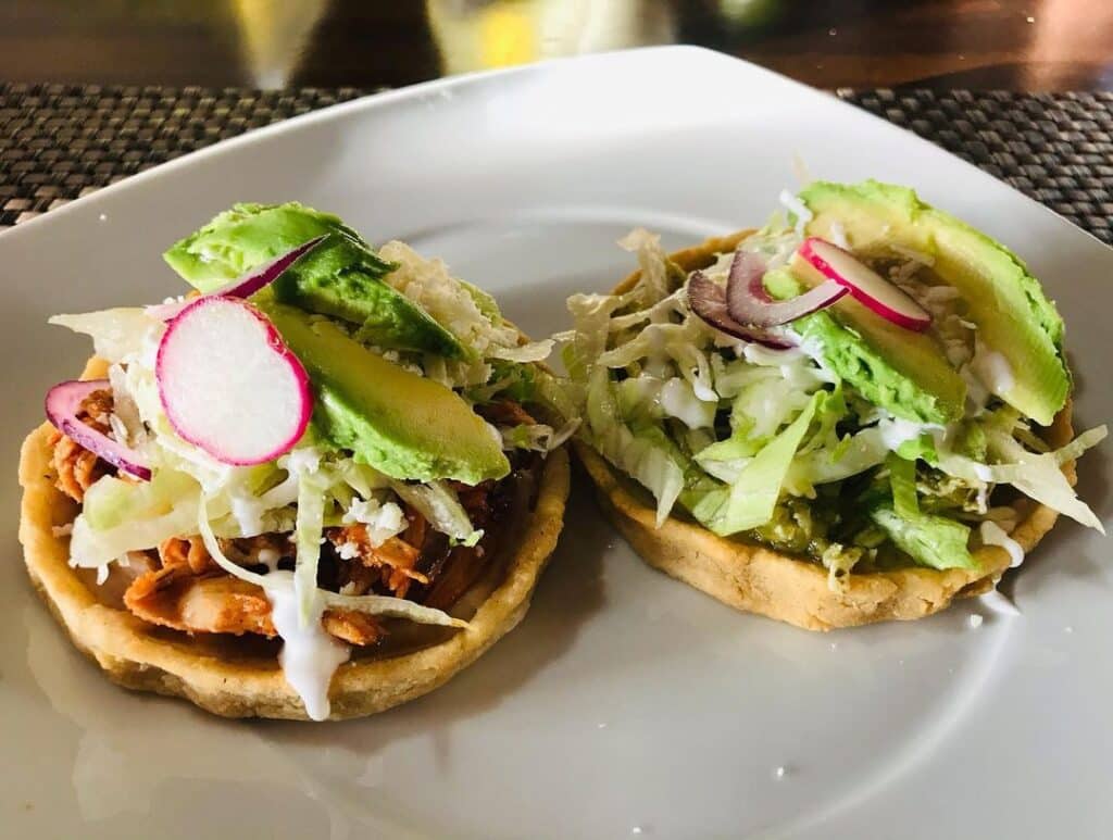 Sopes are a delicious dish.