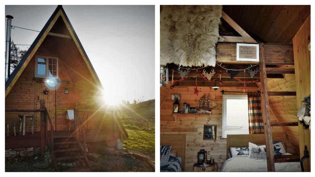 Tom Crean's Eco Cabin is one of the best places for glamping in Donegal. 