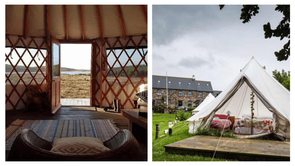 Top 5 places to go glamping in Donegal. 