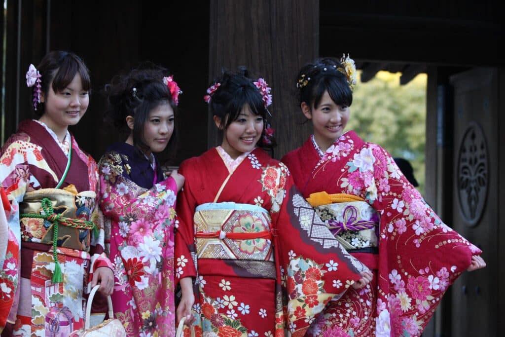 Kimonos are one of the customs and traditions in Japan to keep in mind when visiting