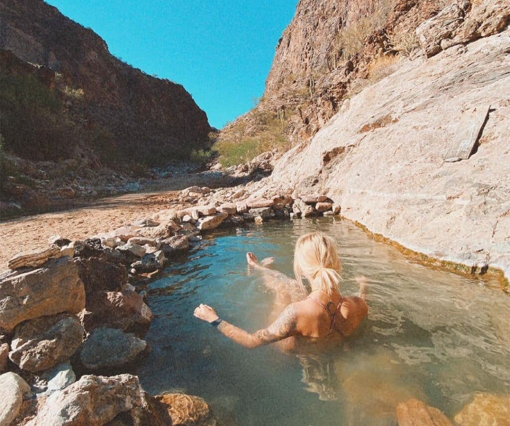 Kaiser Hot Springs is one of the best hot springs in Arizona.