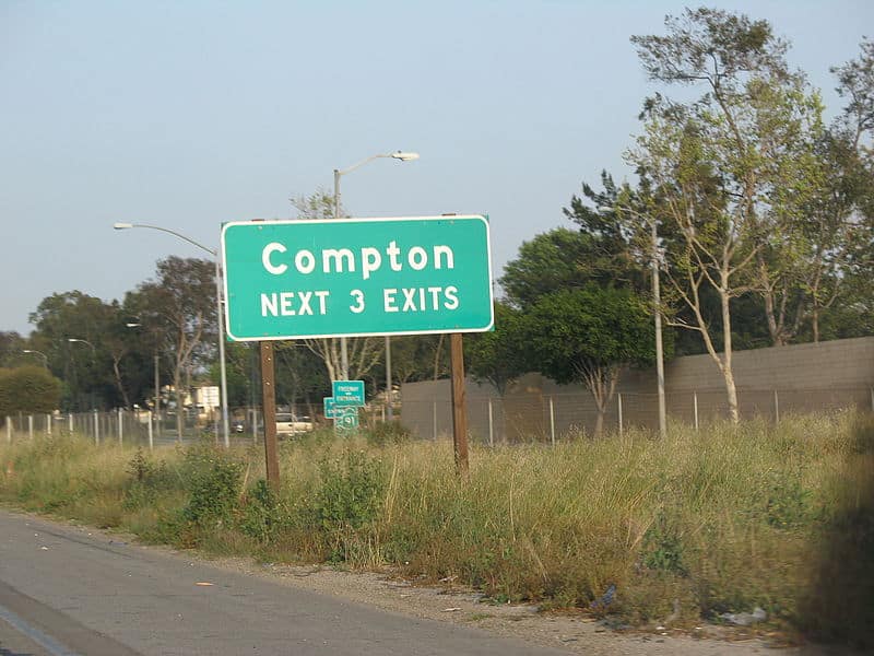 Compton is one of the most dangerous cities in California. 