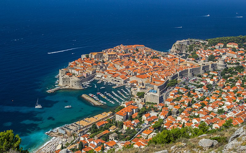 Croatia is one of the warmest countries in Europe in April.