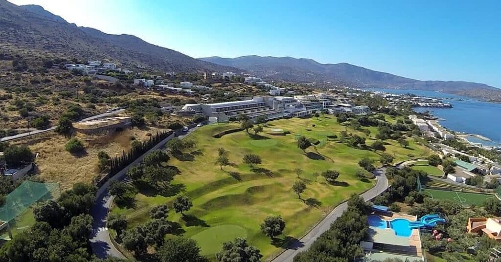 Porto Elounda Golf & Spa Resort is one of the best choices for golf.