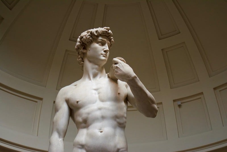 The Statue of David is one of the most famous statues in the world.