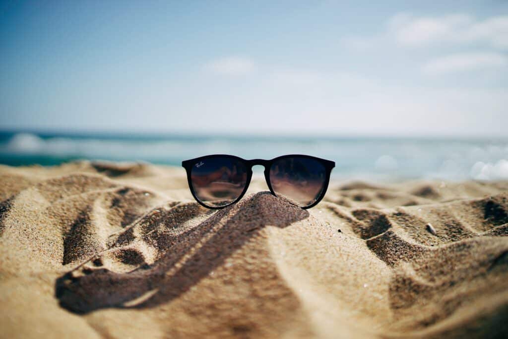 A pair of sunglasses is one of our travel essentials for women.
