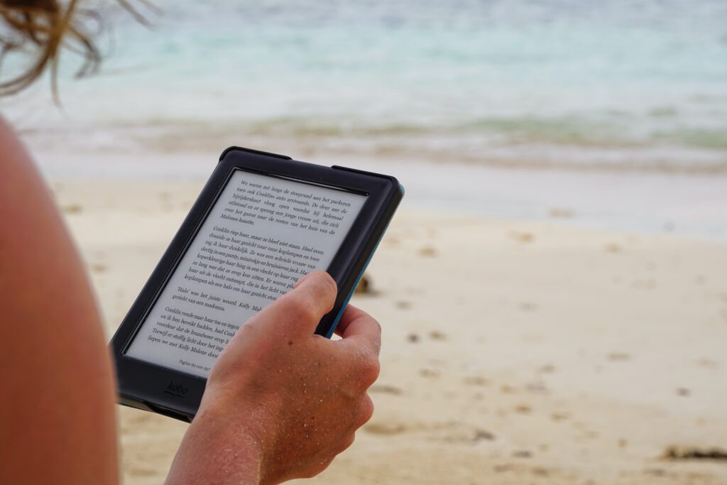 A Kindle comes in very handy.