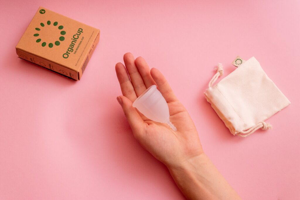 A menstrual cup is one of our travel essentials for women.