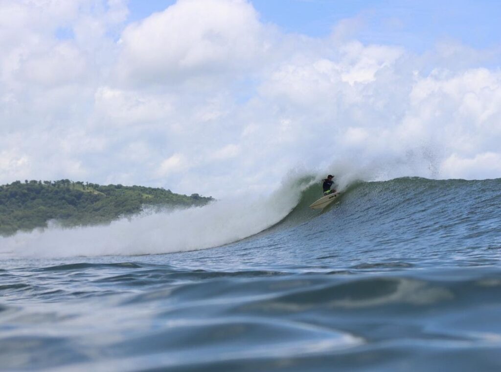 Lances Left is one of the best spots for surfing in Nicaragua.