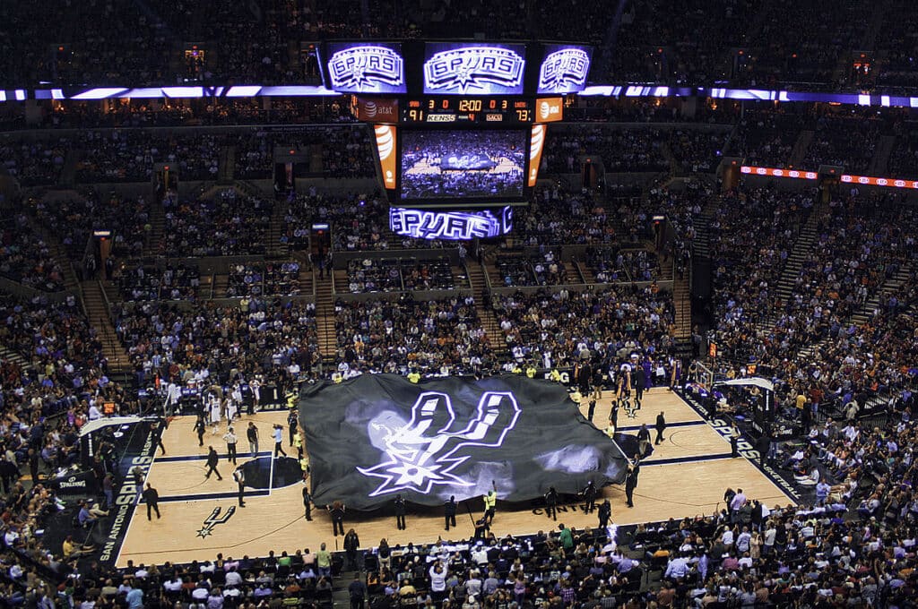 AT&T Center is one of the best NBA stadiums for atmosphere.