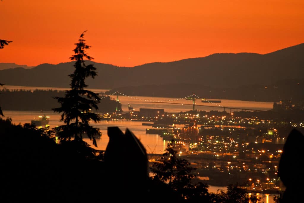 Burnaby Mountain offers amazing views of the city.